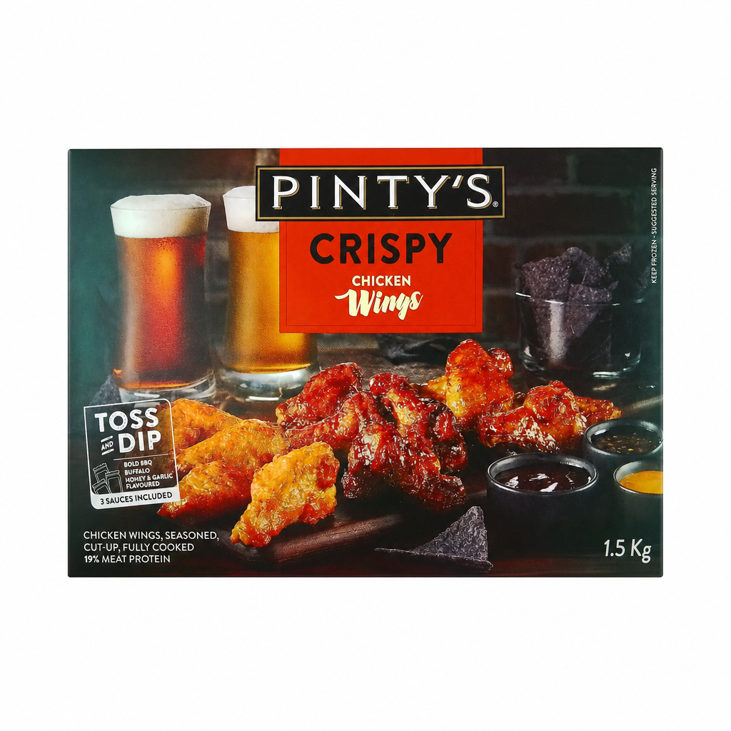 Pinty's Crispy Chicken Wings - 1 x 1.5 Kilos