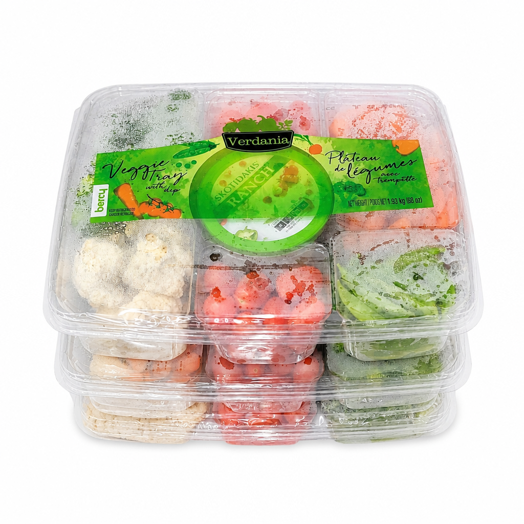 Fresh Cut Vegetables with Dip Tray - 1 x 1.93 Kilos