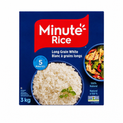 Minute Rice Long Grain Rice - 1 x 3 Kilos