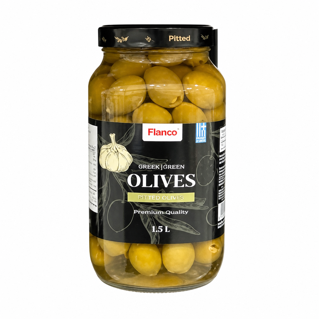 Pilaros Olives With Garlic - 1 x 1.605 Kilos