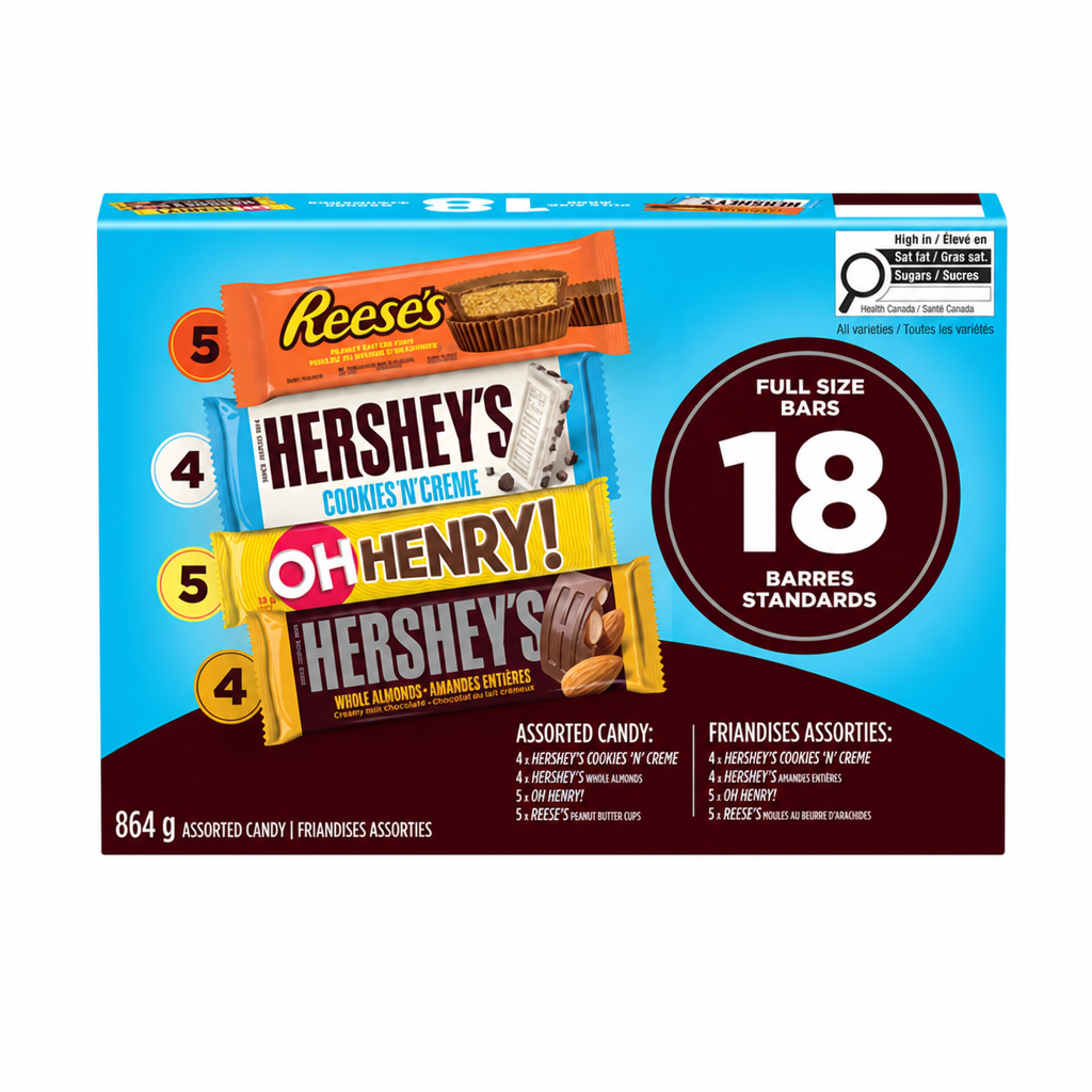 Hershey's Assorted Full Size Bars - 864 Grams