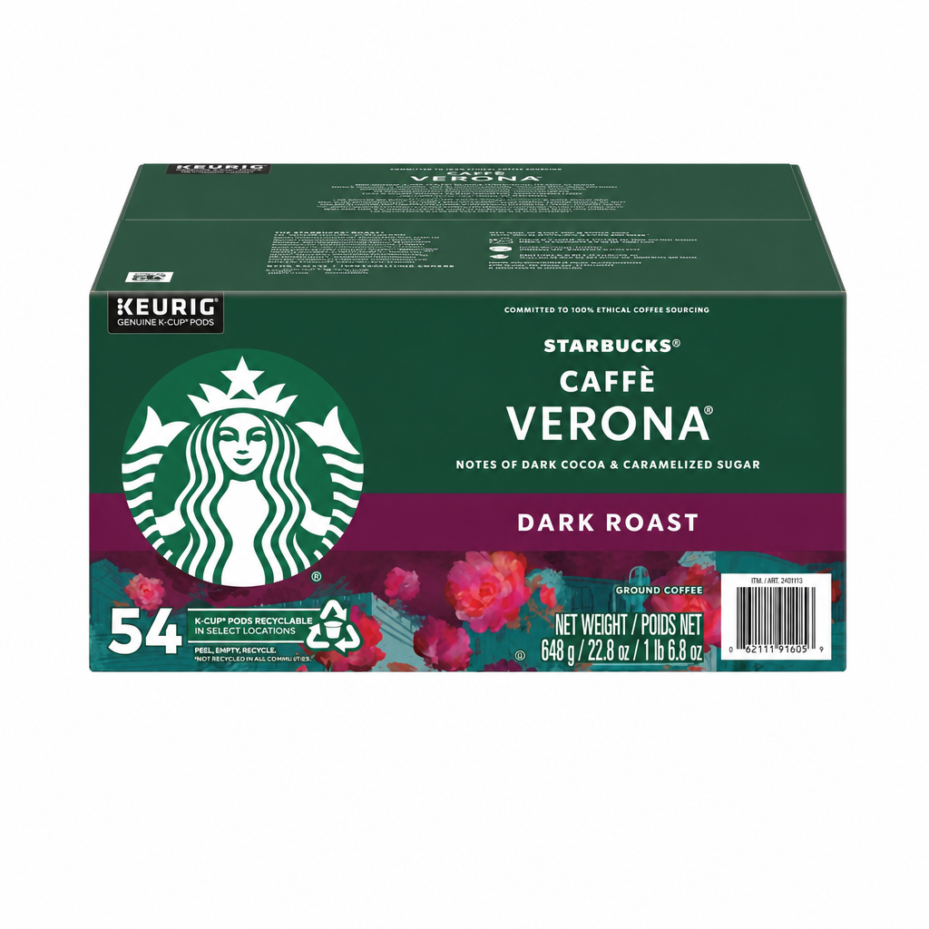 Starbucks Café Verona Dark Roast K-Cups 54-Pack - 1 x 1060 Grams