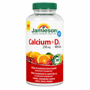 Jamieson Calcium 250mg + D3 400IU Gummies 110-Pack - 1 x 250 Grams