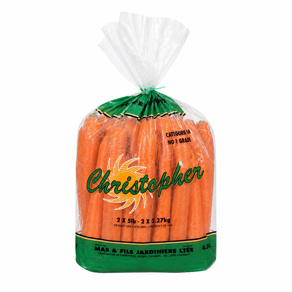 Large Christopher Carrots - 2 x 2.27 Kilos