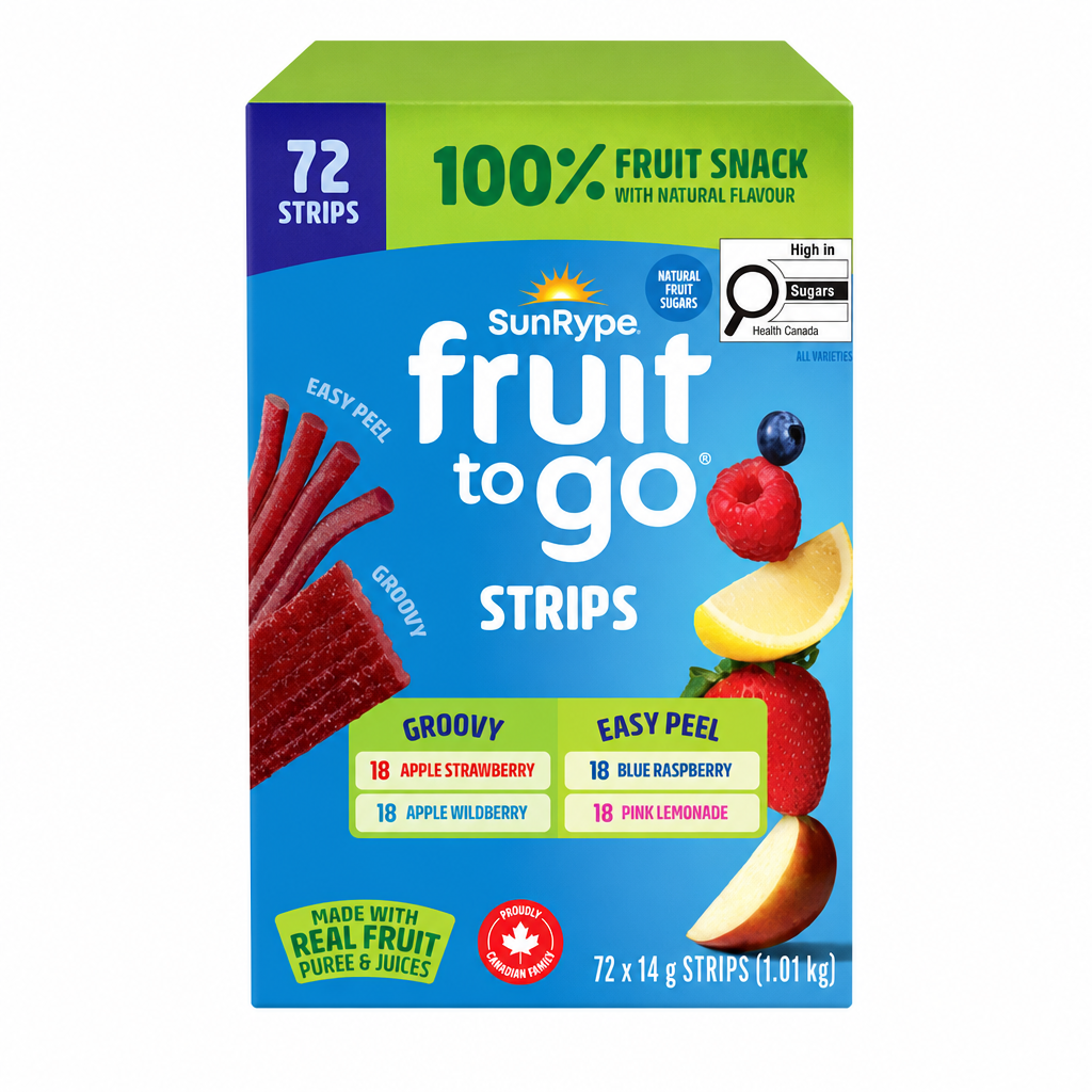 SunRype Fruit To Go Strips - 72 X 14 Grams