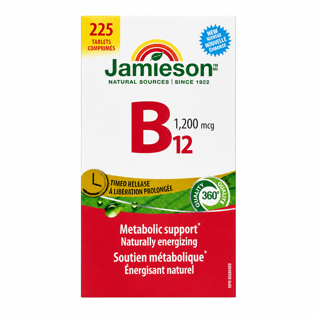 Jamieson Vitamin B12 1200 MCG 225 Tablets - 1 x 800 Grams