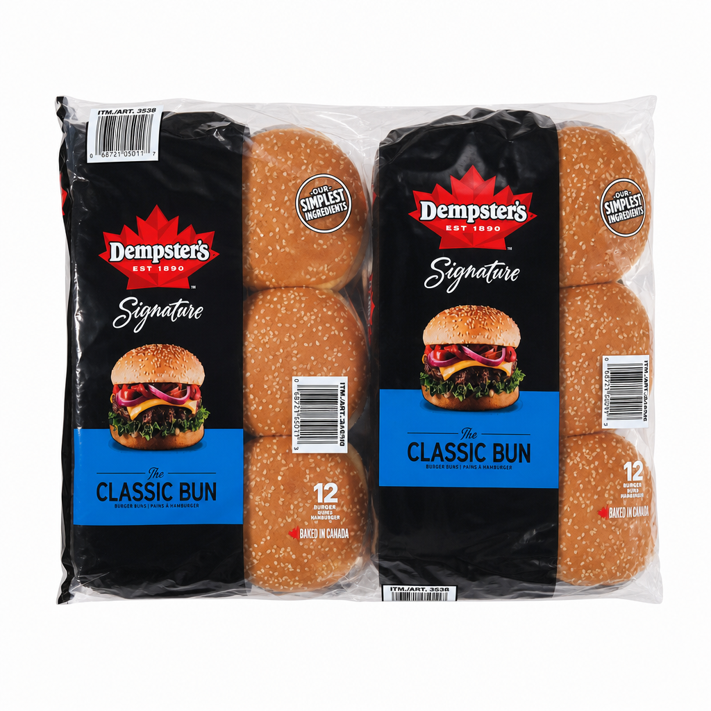 Dempster's Deluxe Hamburger Buns 24-Pack - 1 x 1650 Grams