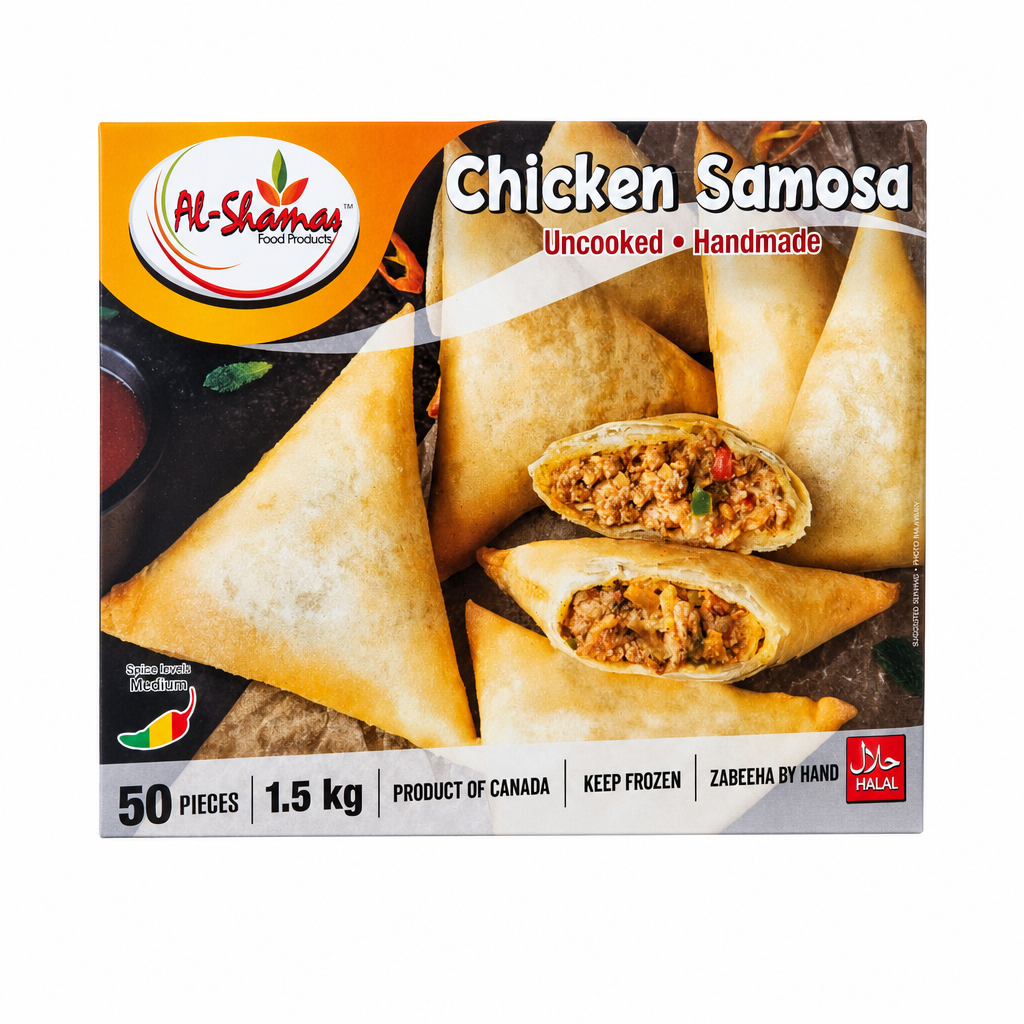 Al Shamas Chicken Samosa - 1 x 1.5 Kilos