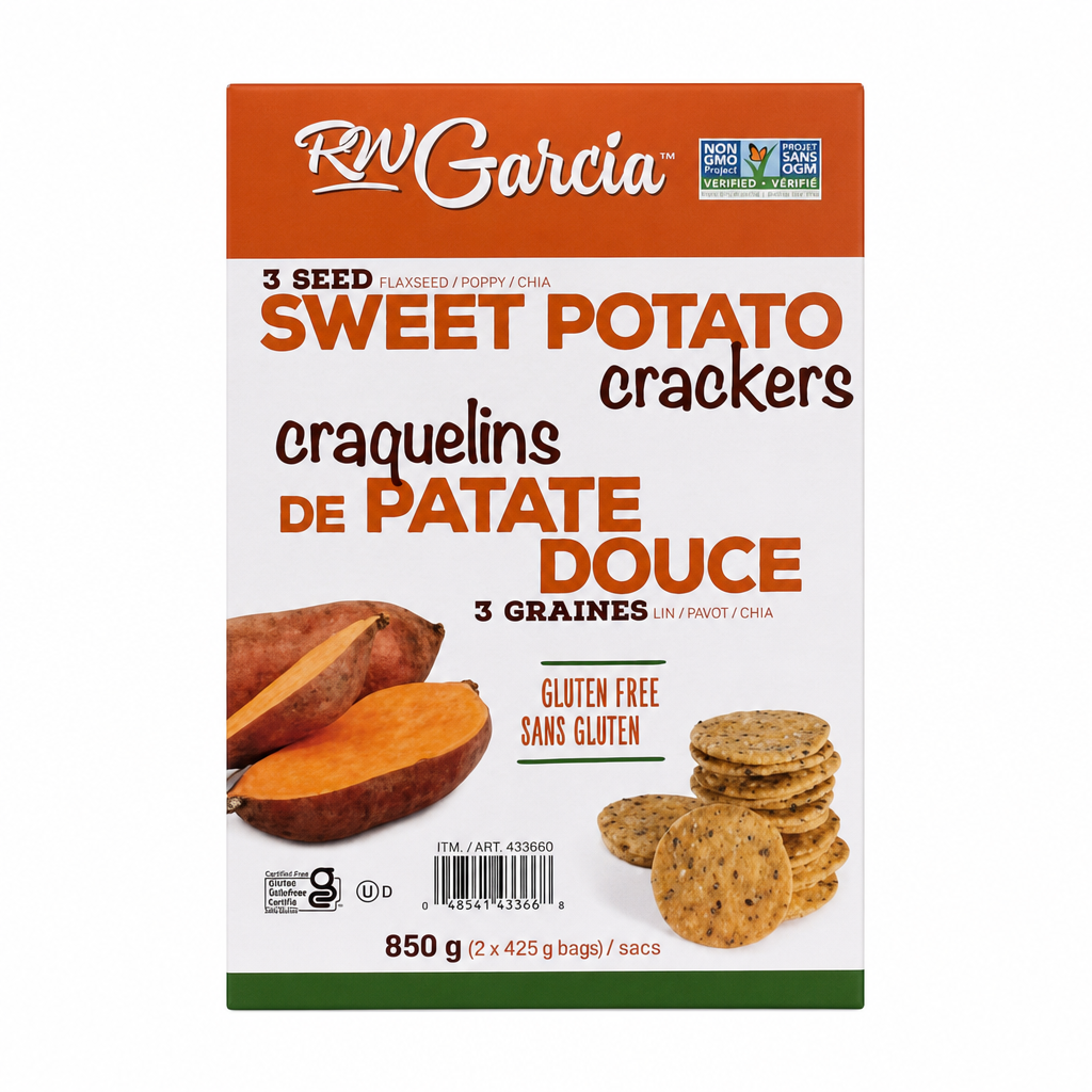 RW Garcia Sweet Potato Crackers - 1 x 850 Grams