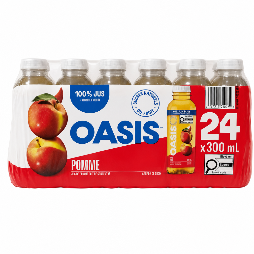 Oasis Apple Juice 24-Pack - 24 x 300 ML