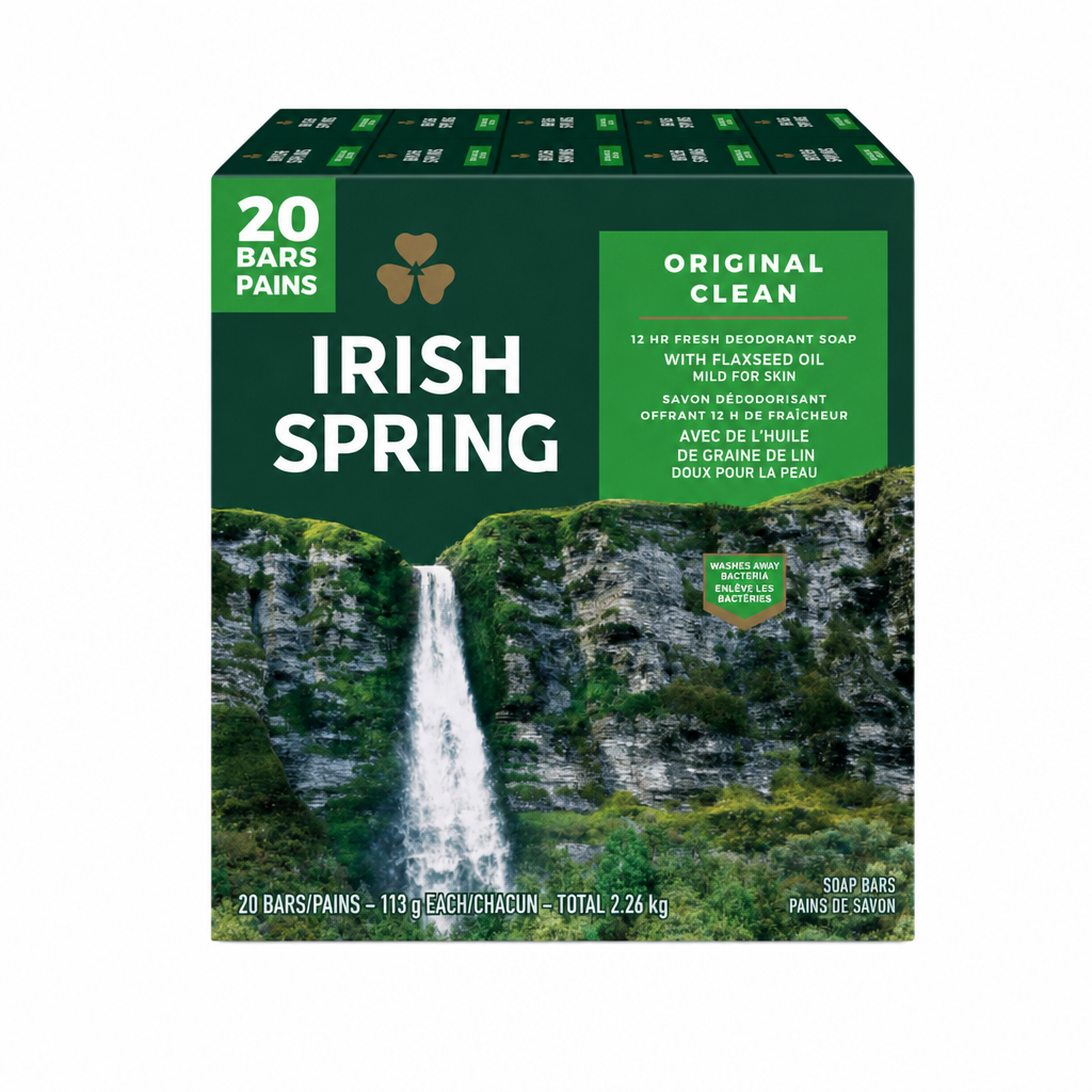 Irish Spring Deodorant Soap 20-Pack - 20 x 113 Grams