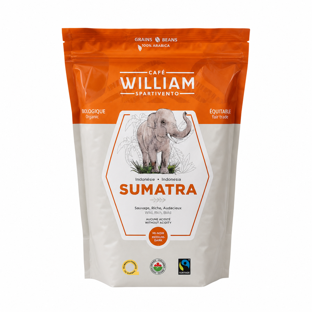 William Spartivento Organic Sumatra Coffee - 1 x 1000 Grams
