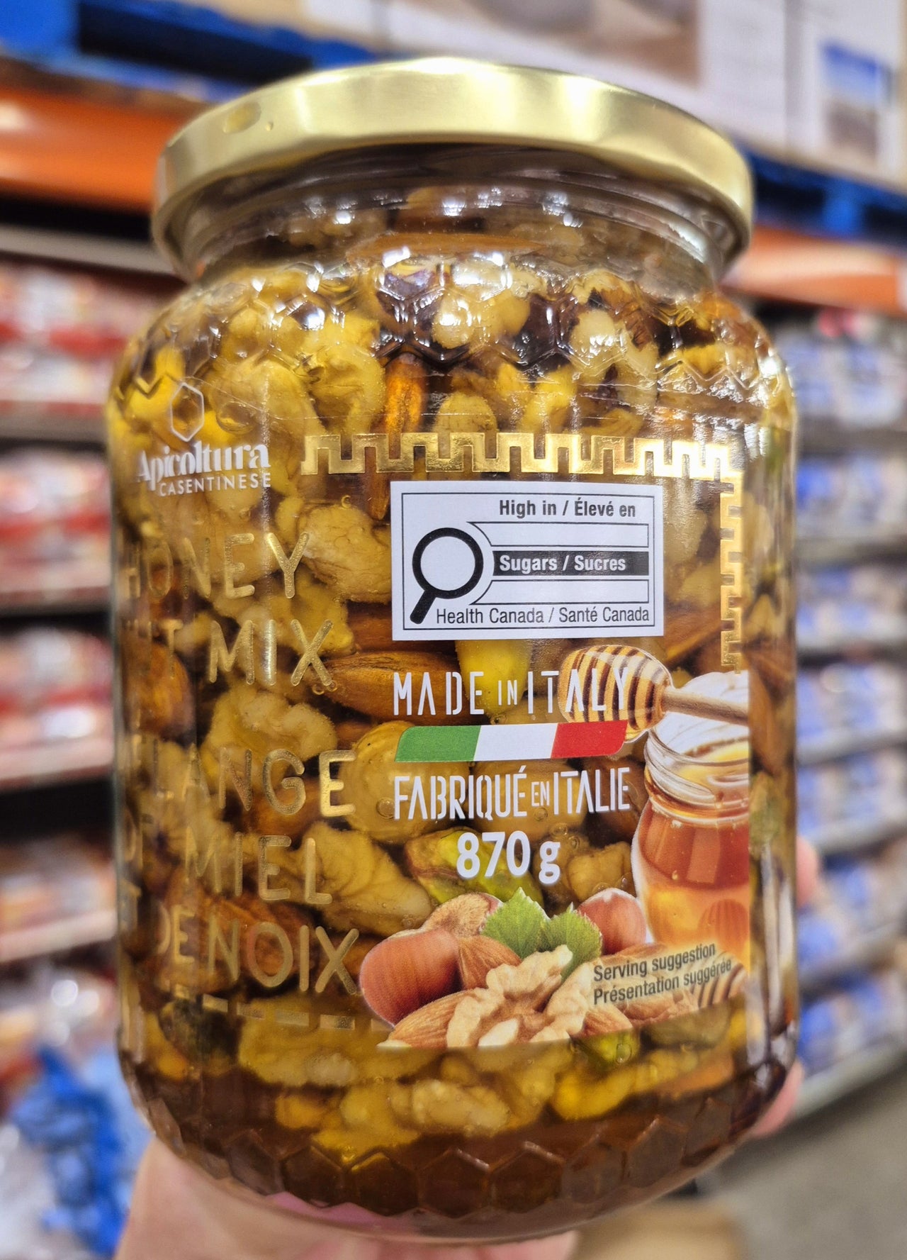 Apicoltura Casentinese Honey Nut Mix - 1 x 870 Grams