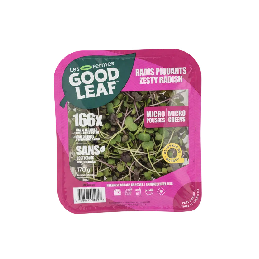Zesty Radish Micro Greens - 1 x 170 Grams