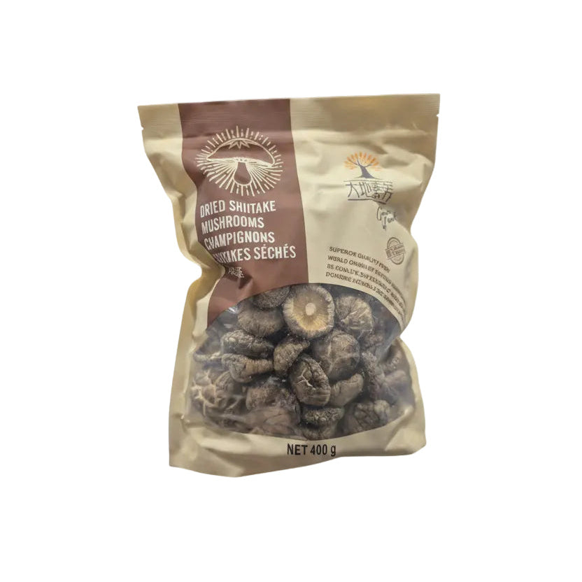 Dried Shiitake Mushrooms - 1 x 400 Grams