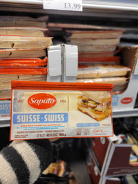 Thumbnail for Saputo Light Swiss Cheese Slices - 1 x 640 Grams