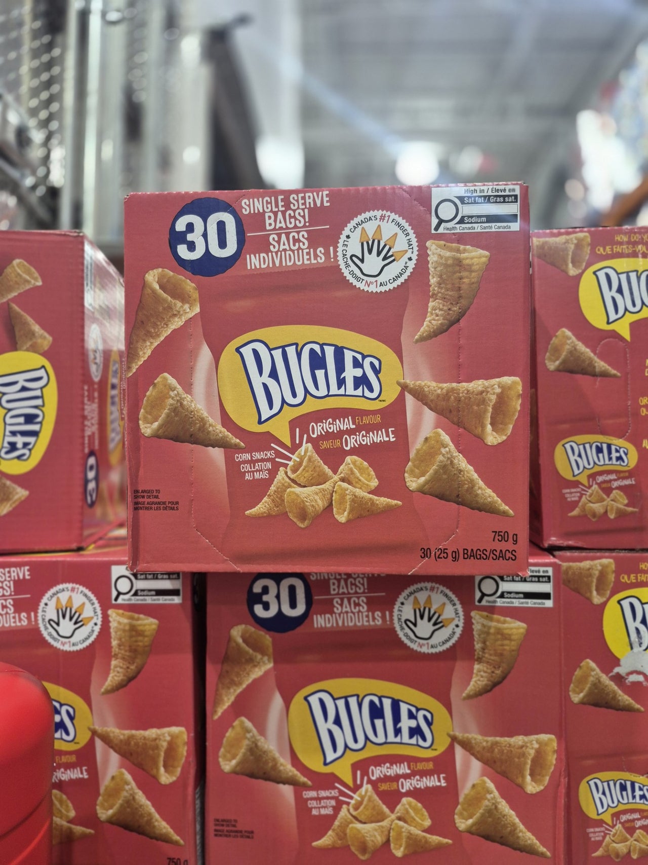 Original Bugles Snack Packs - 1 x 750 Grams