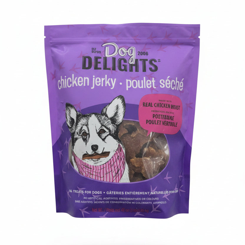 Dog Delights Chicken Jerky - 1 x 1.36 KG