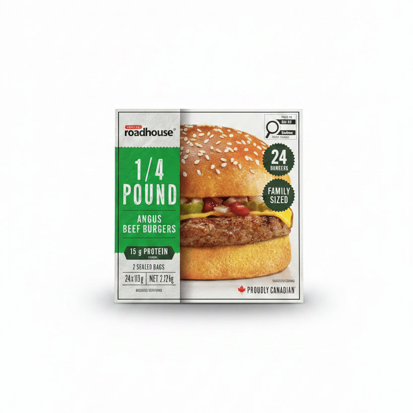 Cardinal Roadhouse 1/4 Pound Angus Beef Burgers - 1 x 2.72 KG
