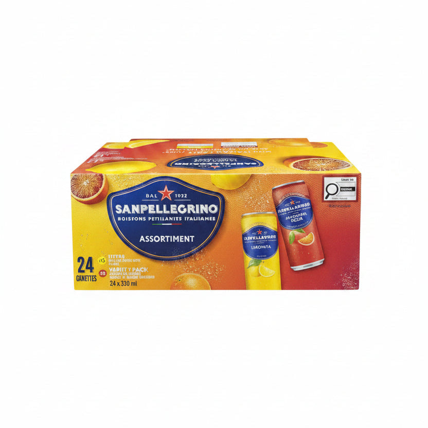 San Pellegrino Italian Sparkling Drinks Naturali 24-Pack - 24 x 330 Grams