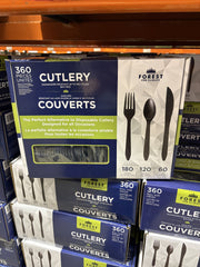 Forest For Climate Reuseable Cutlery 360-Pack - 1 x 2.6KG
