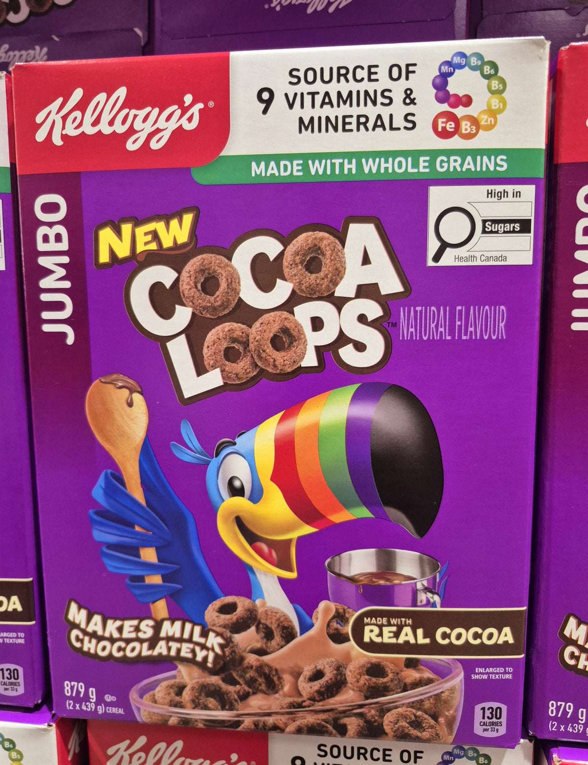 Kellogg's Cocoa Loops Cereal - 1 x 879 Grams