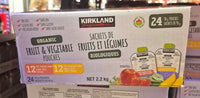 Thumbnail for Kirkland Signature Organic Fruit & Vegetable Pouches - 1 x 2.2 Kilos