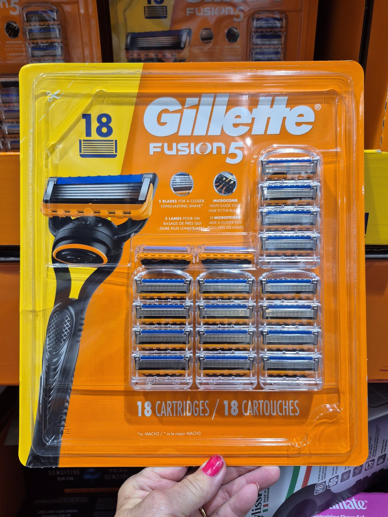 Gillette Fusion 5 pack of 18 - 1 x 350 Grams