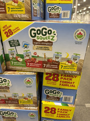 GoGo Squeez Organic Variety Pack - 28 x 90 Grams