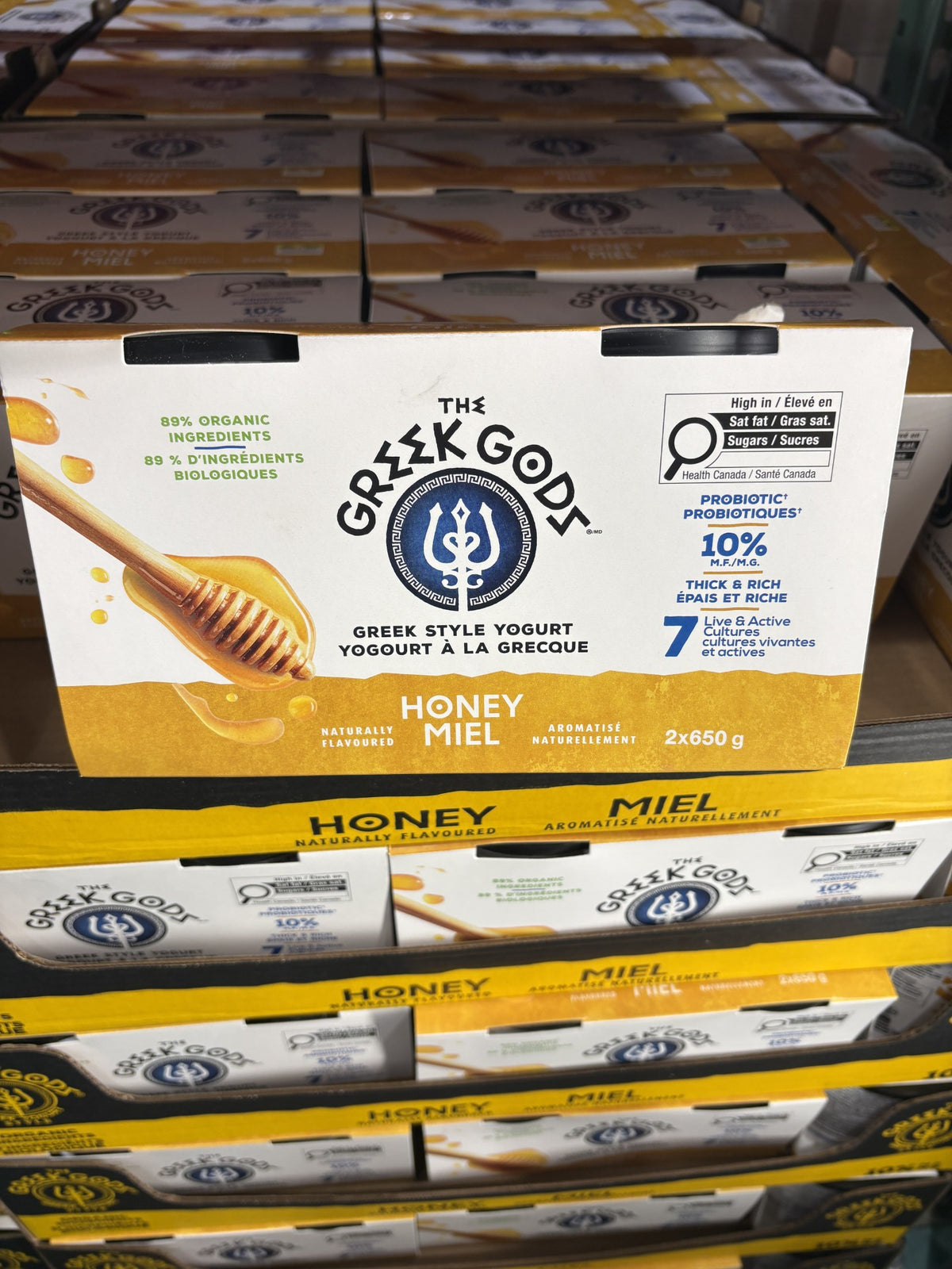 Greek Style Yogurt with Honey - 2 x 650 Grams