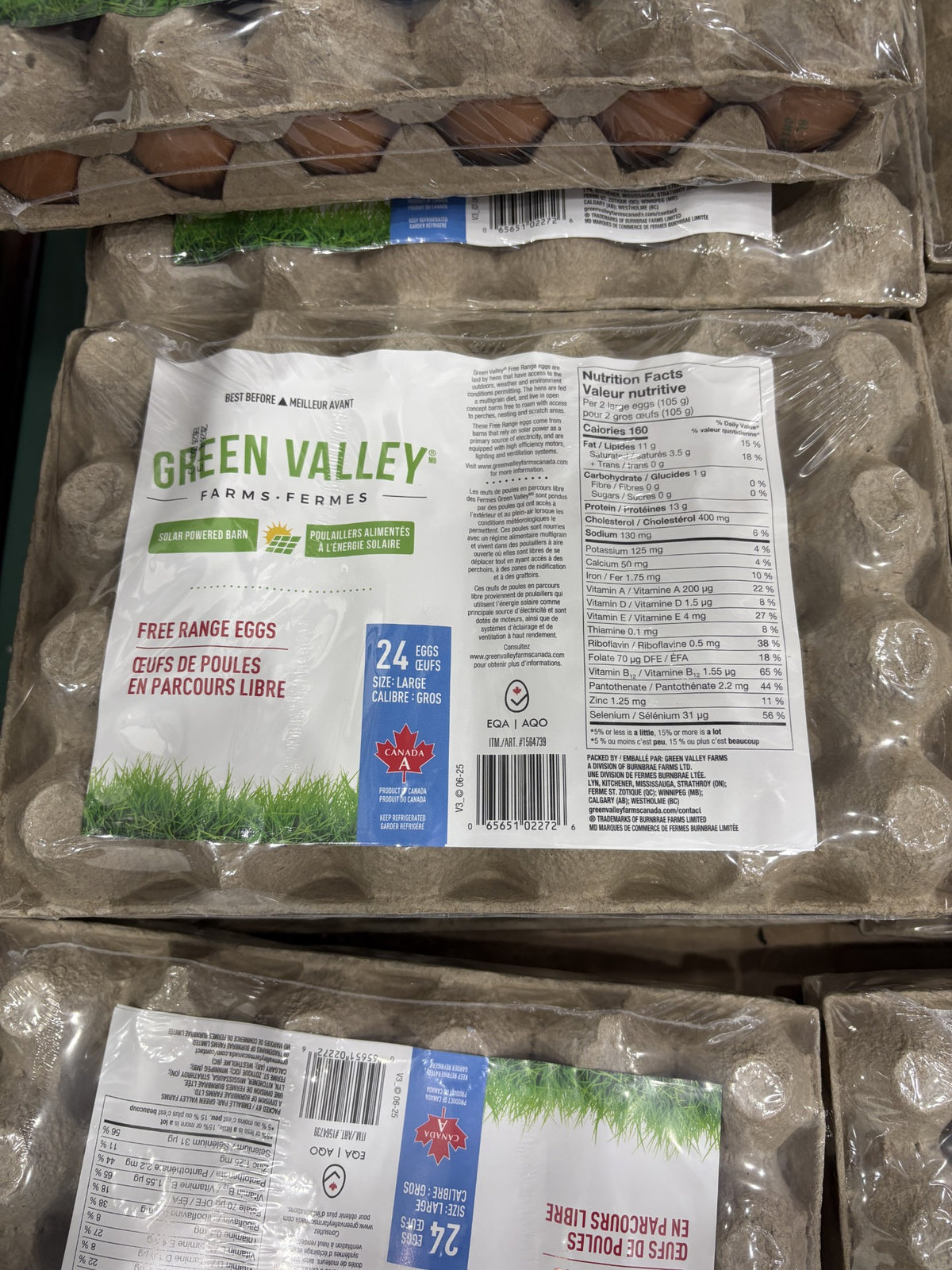 Green Valley Free Range Eggs - 1 x 1.2 Kilos