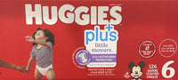 Thumbnail for Huggies Little Movers Plus, Size 6, 126-Pack - 1 x 4.7 Kilos
