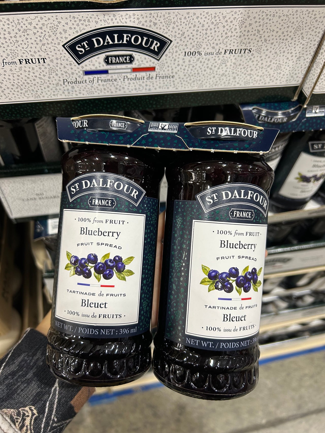 St.Dalfour Blueberry Fruit Spread - 2 x 396 ML