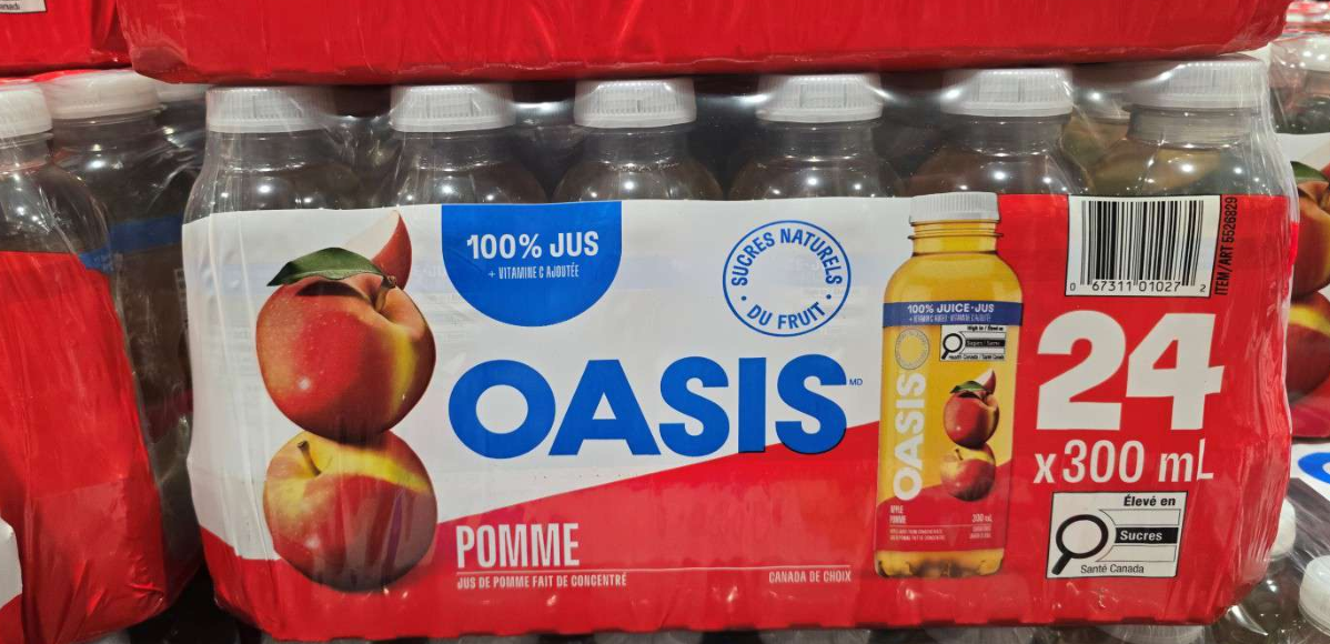 Oasis Apple Juice 24-Pack - 24 x 300 ML