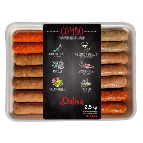 Dalisa 6-Flavour Sausage Combo 26-Pack - 1 x 2.5 Kilos
