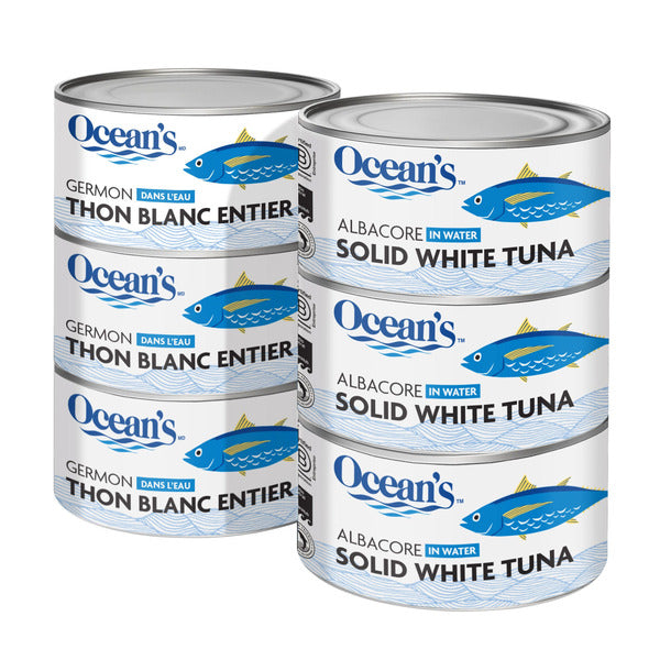 Ocean’s Solid White Albacore Tuna - 6 x 184 Grams