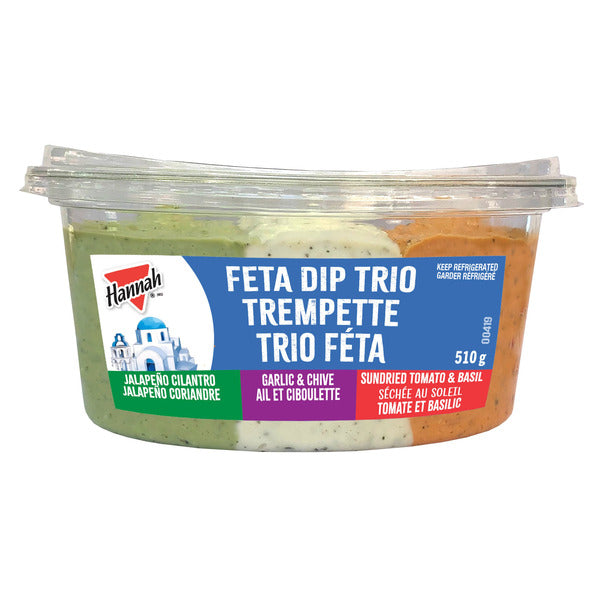 Hannah Feta Trio Dip - 1 x 510 Grams