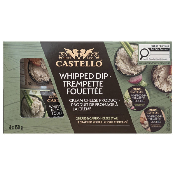 Castello Whipped Dip - 4 x 150 grams