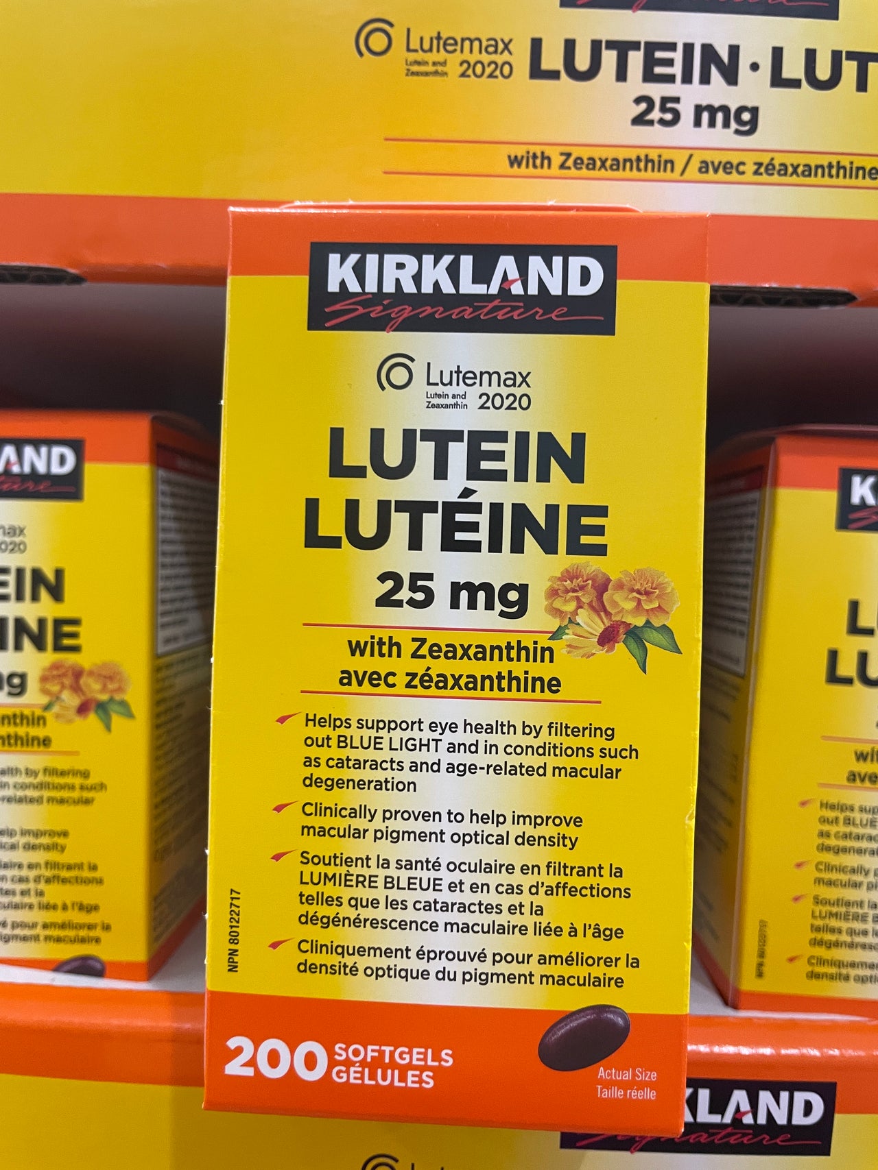 Kirkland Signature Lutein + Zeaxanthin - 1 x 250 Grams