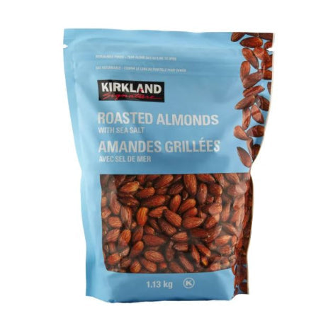 Kirkland Signature Roasted Almonds with Sea Salt - 1 x 1.13 Kilos