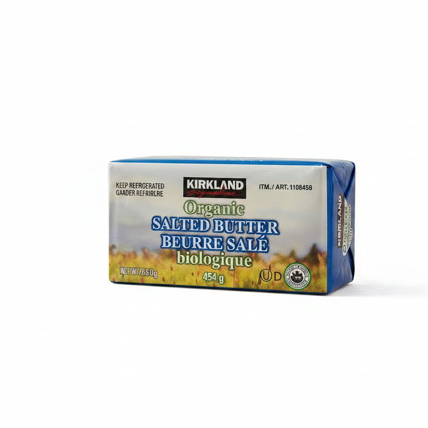 Kirkland Signature Organic Salted Butter - 1 x 454 Grams