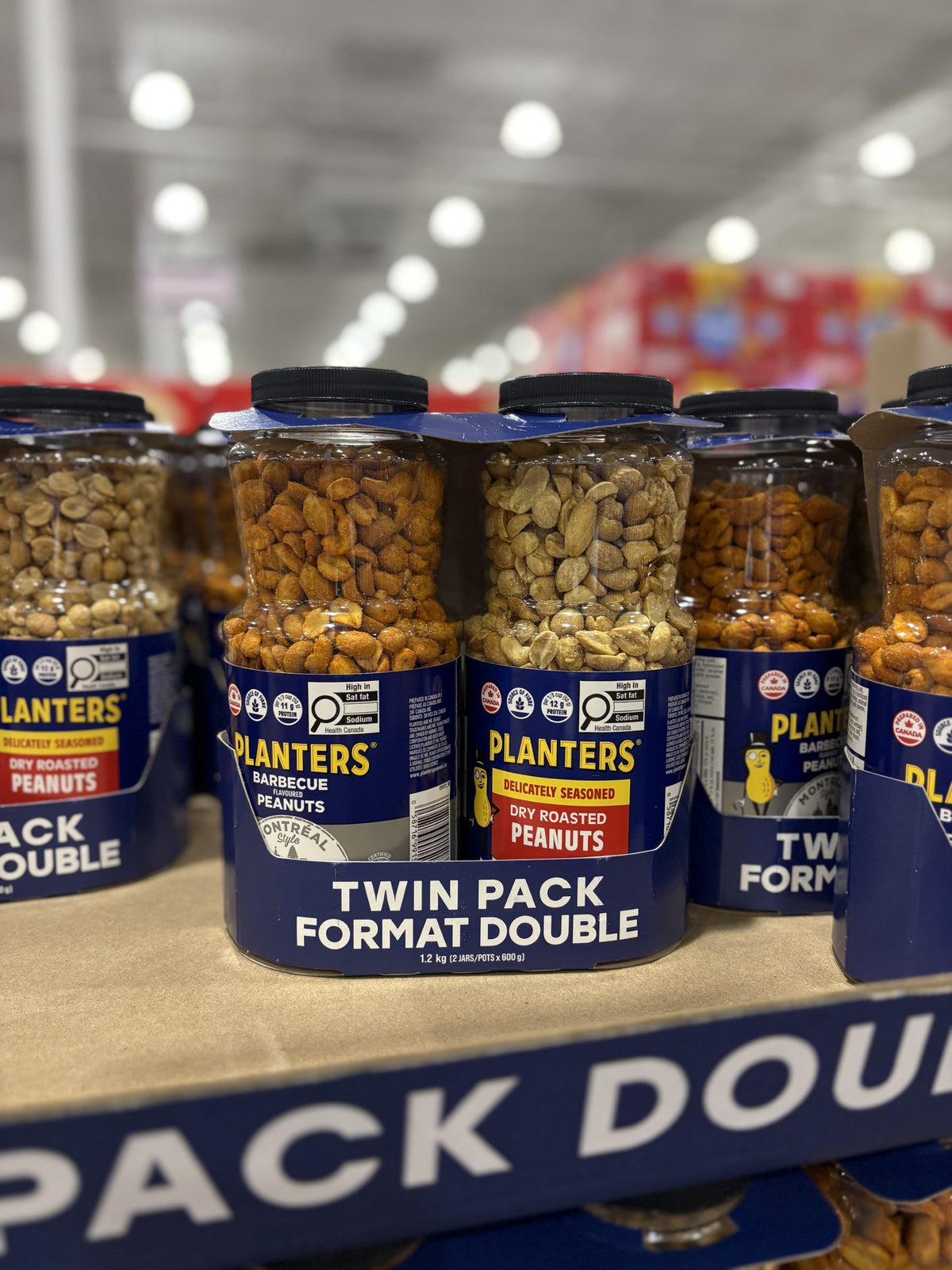 Planters Dry Roasted Peanuts - 2 x 600 Grams
