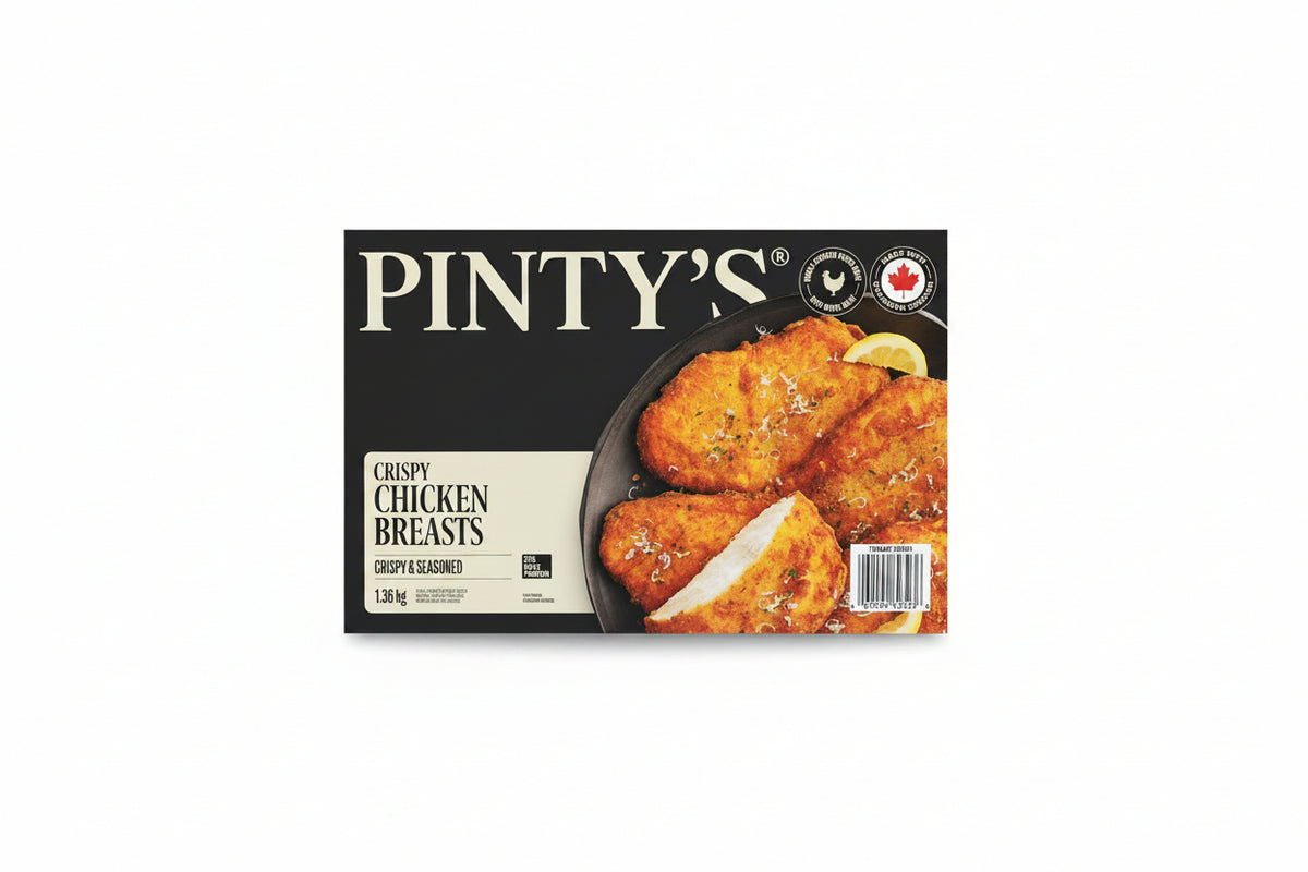 Pinty's Frozen Crispy Chicken Breast - 1 x 1.36 Kilos