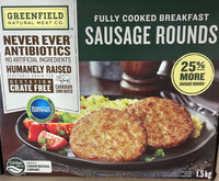 Thumbnail for Greenfield Pork Sausage Rounds - 1 x 1.5 Kilos