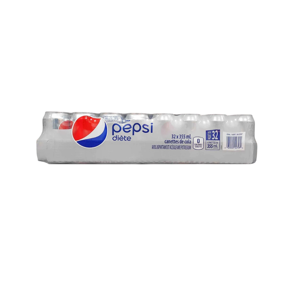 Diet Pepsi Cans 32-Pack - 32 x 355 Grams