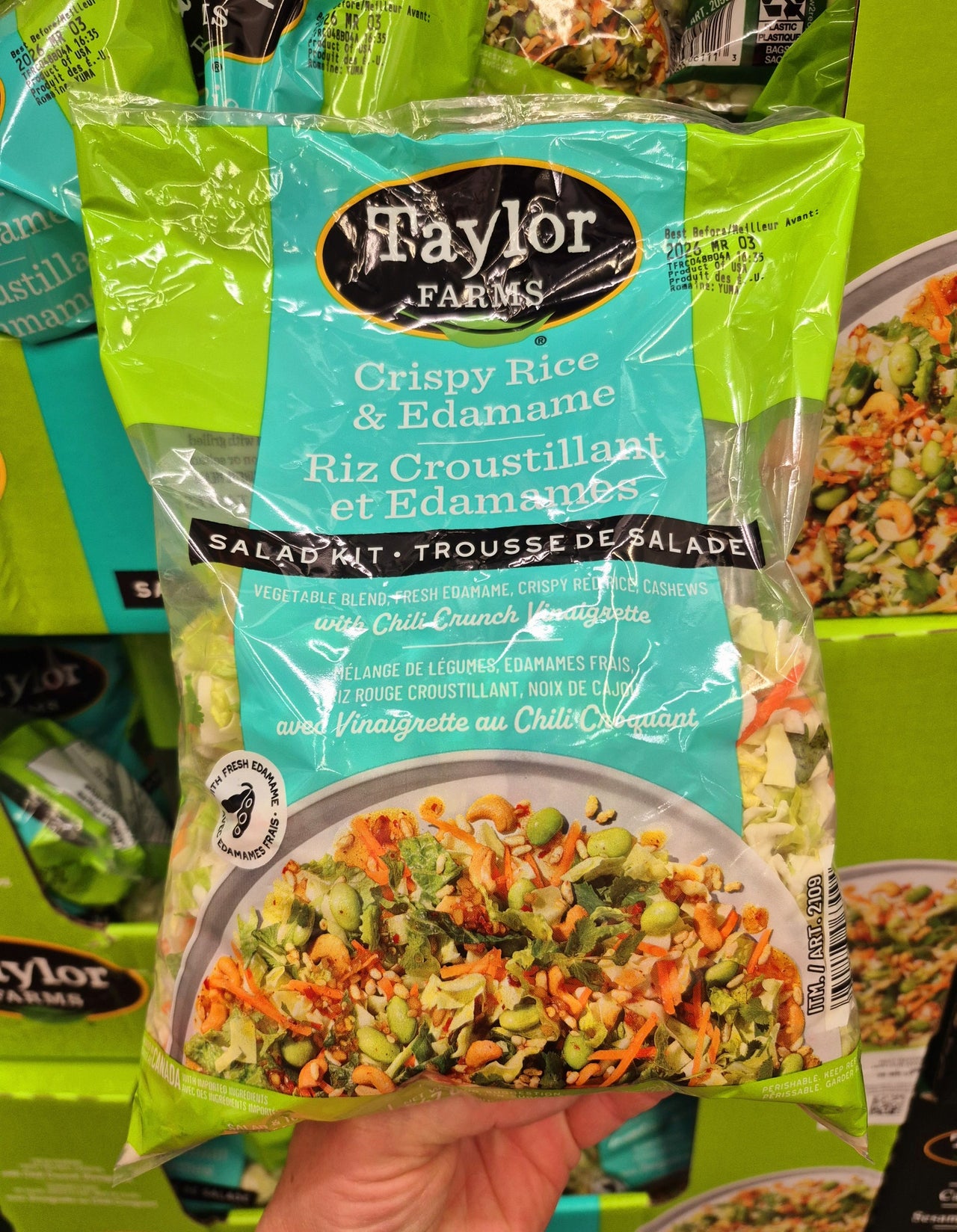 Crispy Rice and Edamame Salad - 1 x 658 Grams