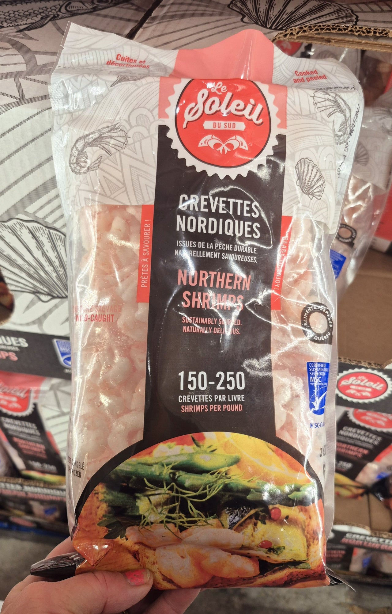 Le Soleil Shrimp Cooked 150-250 - 1 x 675 Grams