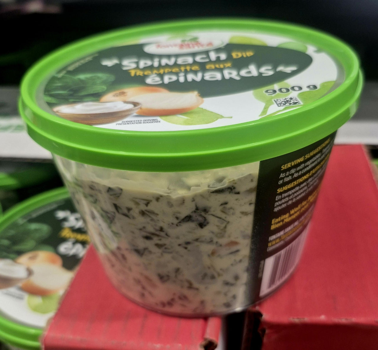 Fontaine Sante Spinach Dip 1 pack - 1 x 900 Grams