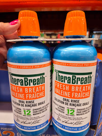 Thumbnail for Therabreath Mouthwash Icy Mint - 2 x 1L