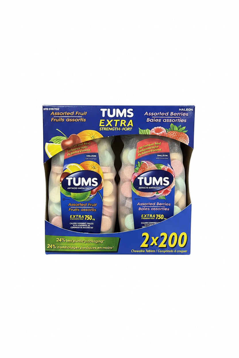 Tums Extra Strength Antacid - 2 x 550 Grams